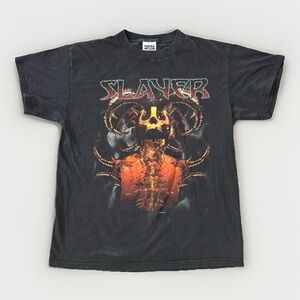 Slayer Vintage T Shirt 2000 Tour Thrash Metal Concert Y2K Demon Skull Size Large